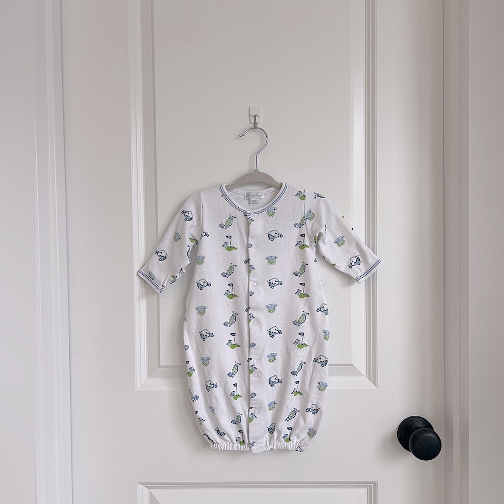 ⛳️Kissy Kissy Pima Cotton Golf Club Convertible Gown EUC